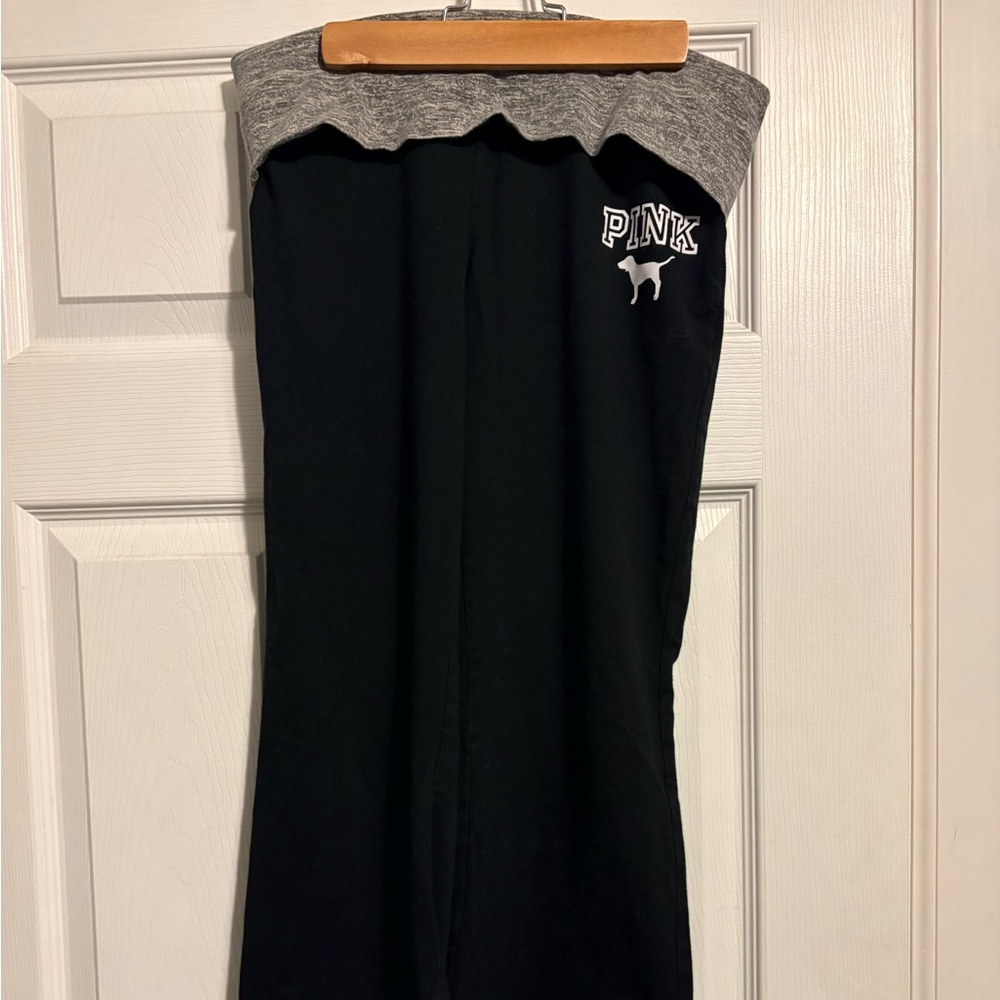 Victoria's Secret Black and Gray Straight Leg Pants